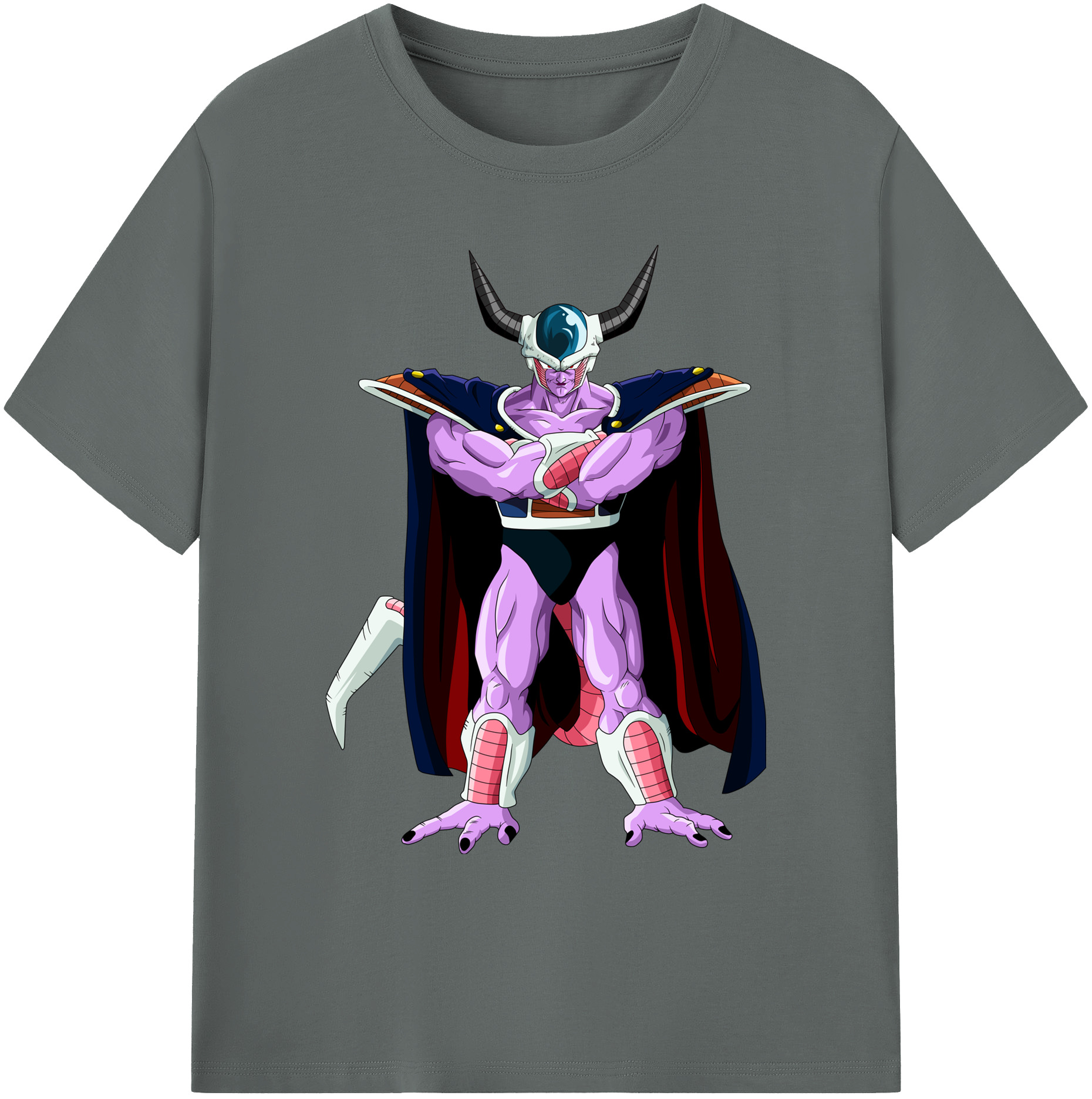 （画像用） ドラゴンボール コルド大王 DRAGON BALL King Cold 綿100％ メンズ半袖Tシャツ｜肌触りやわらか＆通気性